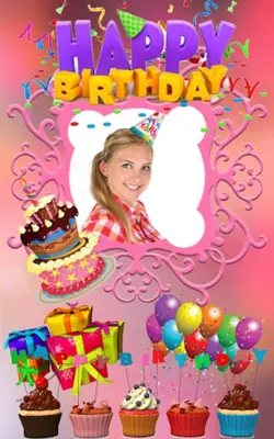 Birthday Photo Frames & Editor android App screenshot 2